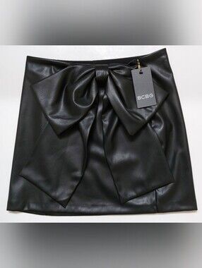 BCBG- Faux Leather Skirt. Sz. 4.
